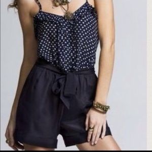 Express Navy Heart Print Romper